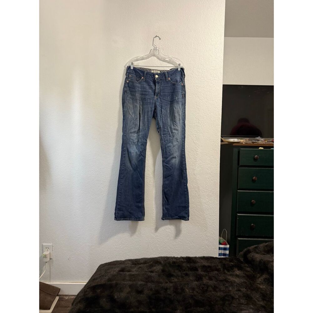 Ariat R.E.A.L Jeans Womens 32L Blue Bootcut Stretch Denim REAL PR Rosa Boot Jean
